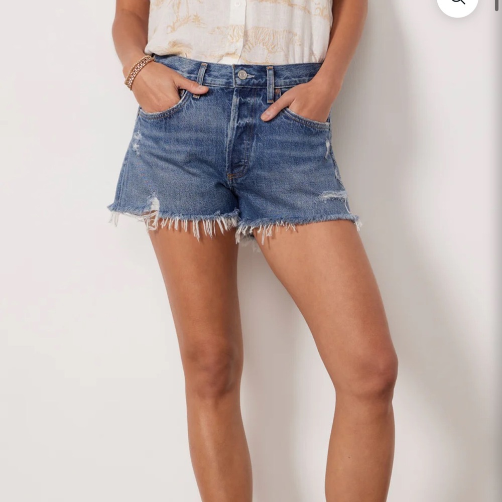 Agolde Blue Jean Shorts